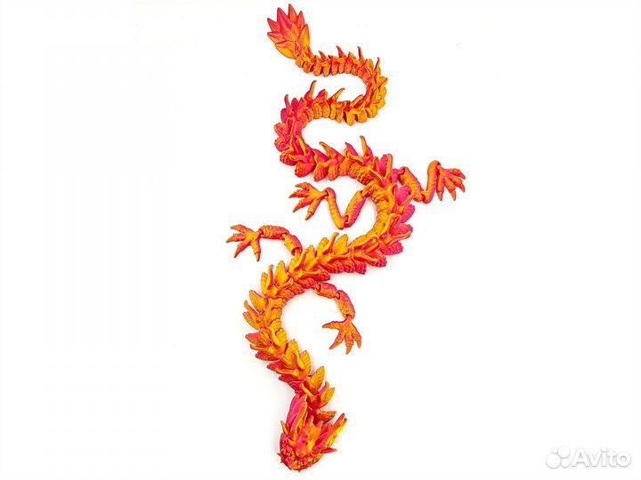 Дракон Императорский, подвижный,55см.RedYellow