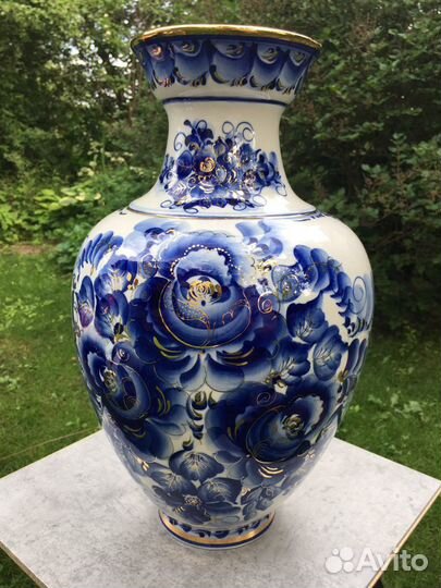 Ваза для цветов Гжель