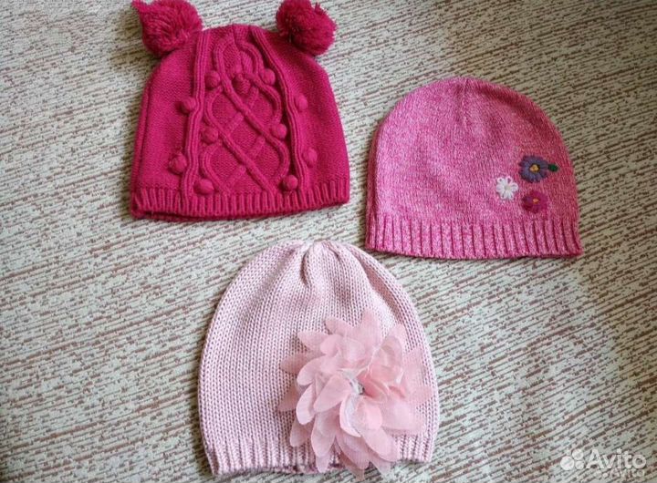 Шапки для девочки, новые