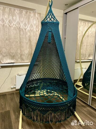 Подвесной шатёр в технике макраме