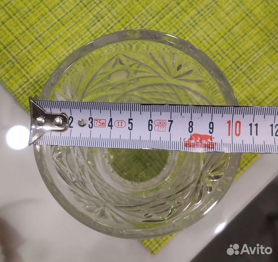 Ваза для цветов хрустальная СССР