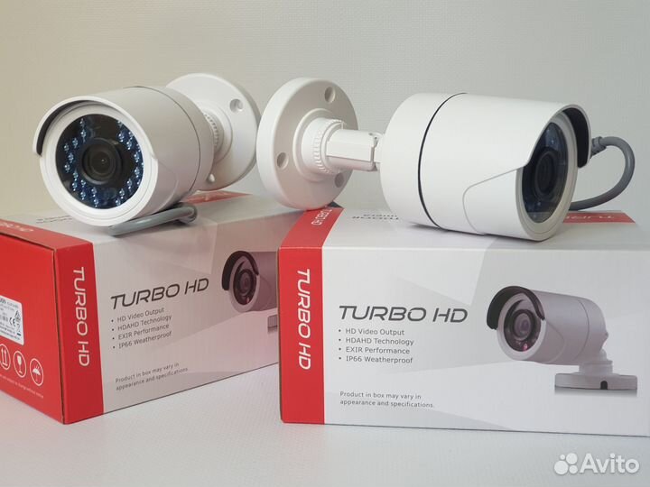 Комплект видеонаблюдения готовый 2 камеры улица