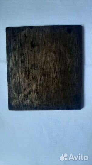 Старинная икона меднолитая 