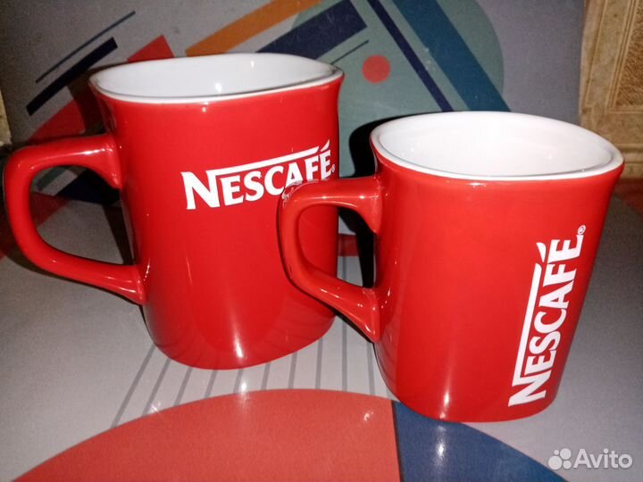 Кружки Nescafe красные набор