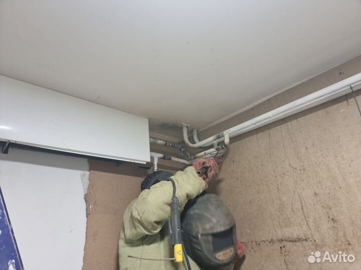 Замена,установка батарей,стояков услуги сварщика