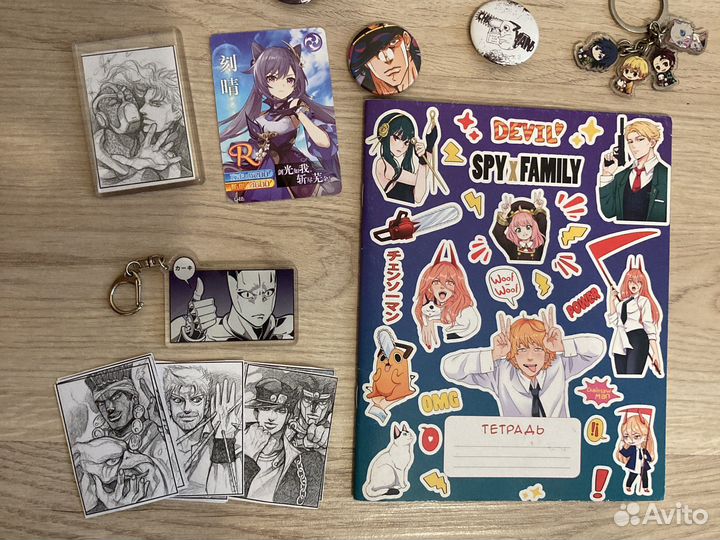 Аниме вещи по Jojo Genshin Impact Chainsaw man Mia