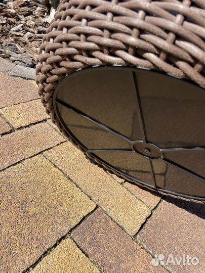 Кашпо из искусственного ротанга 40 литров