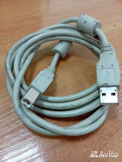Кабели USB для принтера, VGA для монитора