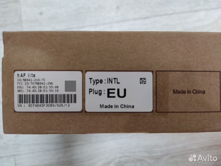 Mikrotik Hap lite, rb941-2nd-tc. Новый