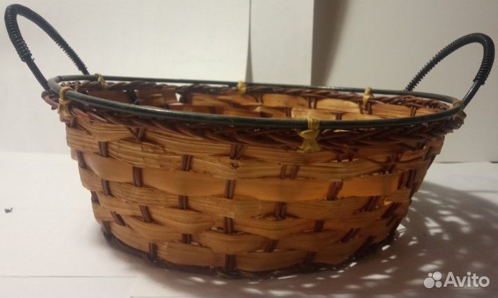 Ваза плетеная для фруктов 2 штуки