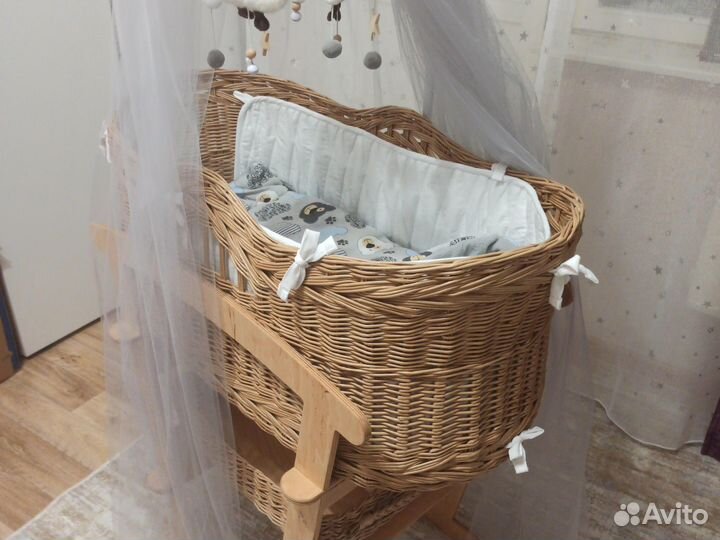 Люлька колыбель плетеная