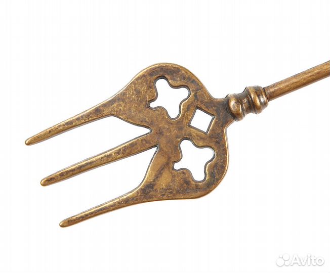 Аксессуары для камина настенные из латуни