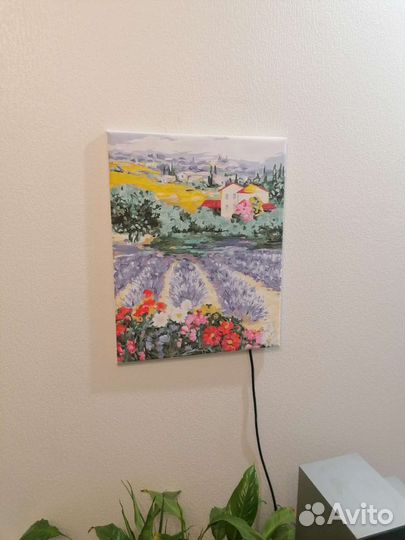 Картина Прованс по номерам раскрашенная
