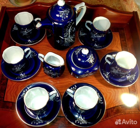 Кофейный фарфоровый сервиз Коростень