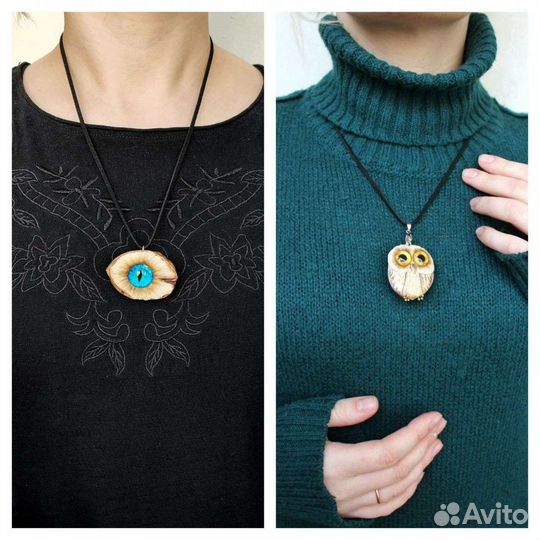 Необычные кулоны. Ручная работа