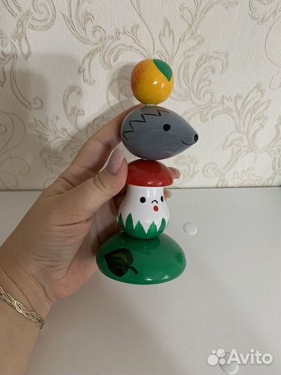 Пирамидка детская ручной работы