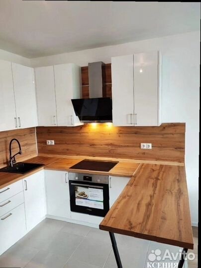 Кухонный гарнитур белый модульный новый