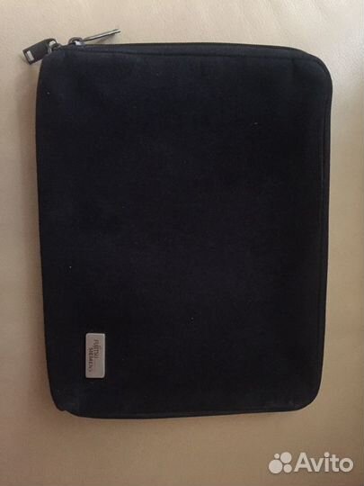 Чехол для планшета 27х22 см, замша, на молнии