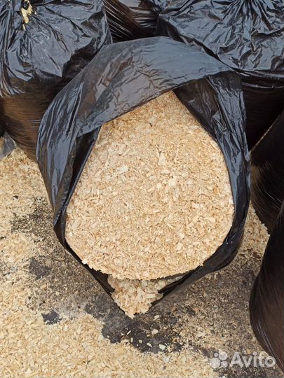 Опилки стружка в мешках