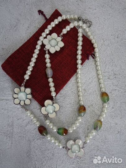 Eurobijoux ожерелье бусы Италия новые