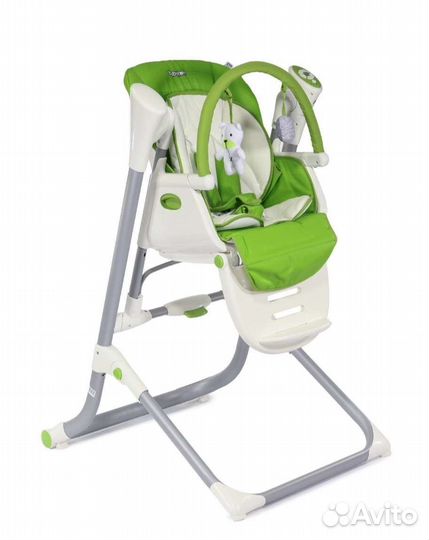 Стульчик-качели+столик для кормления babyton 2в1