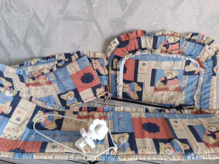 Бортики и балдахин в детскую кроватку