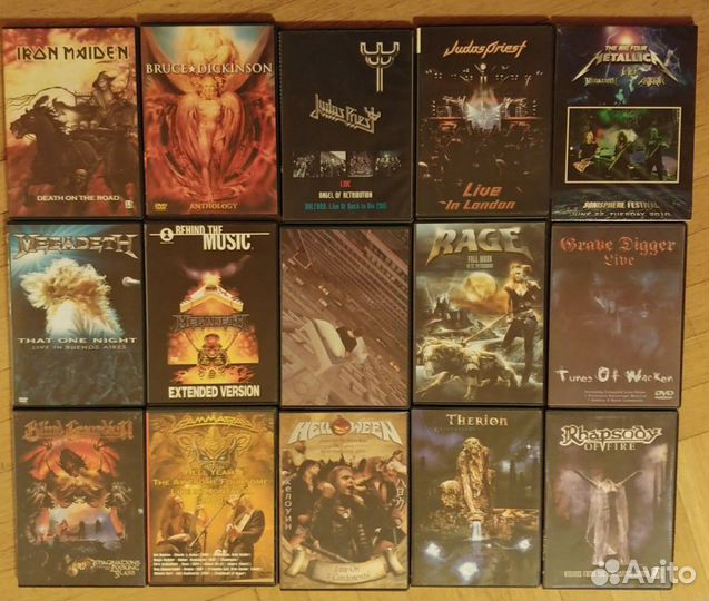 Концертные музыкальные DVD (рок, металл и др)