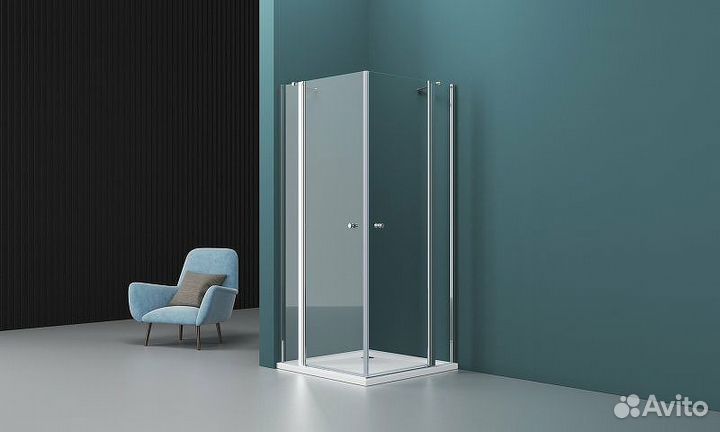 Душ. уголок BelBagno 90cm Хром etna-ah-22-90/120