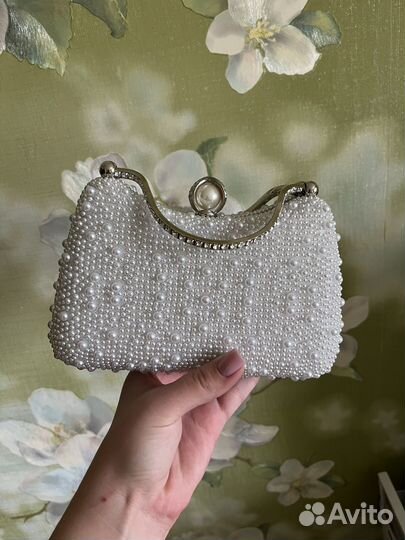 Клатч белый свадебный