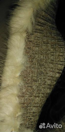 Шапка берет норковый
