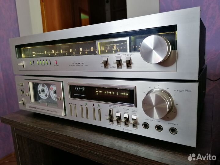 Кассетная дека pioneer ct415 и тюнер pioneer 7900