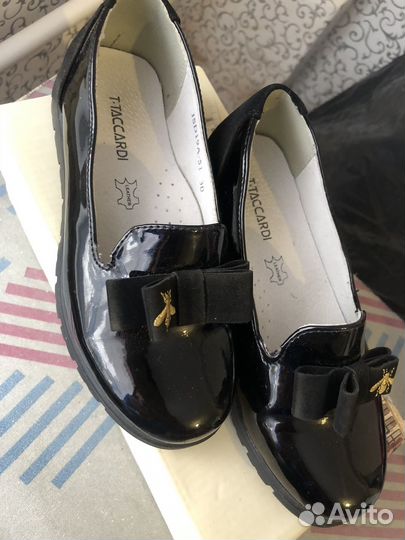 Лоферы туфли для девочки 30 размер