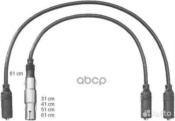 Высоковольт.провода ком/кт. ZEF1222 Beru