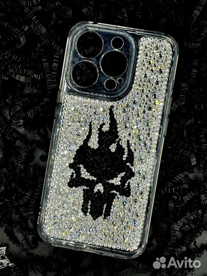 Чехол со стразами для apple 14 pro max