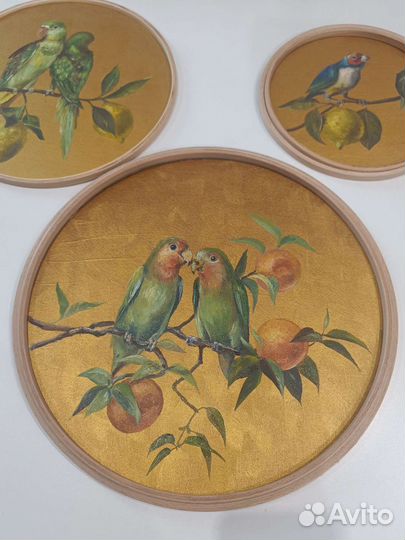 Картина маслом Неразлучники