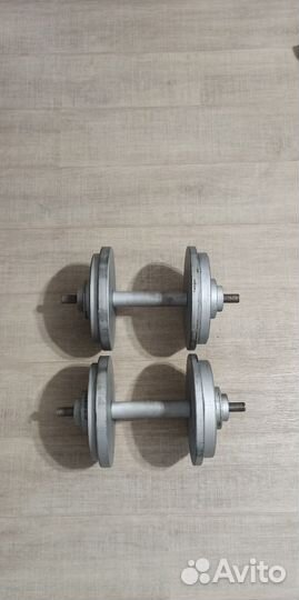 Гантели разборные, стальные по 24.4 кг