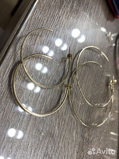Серьги кольца