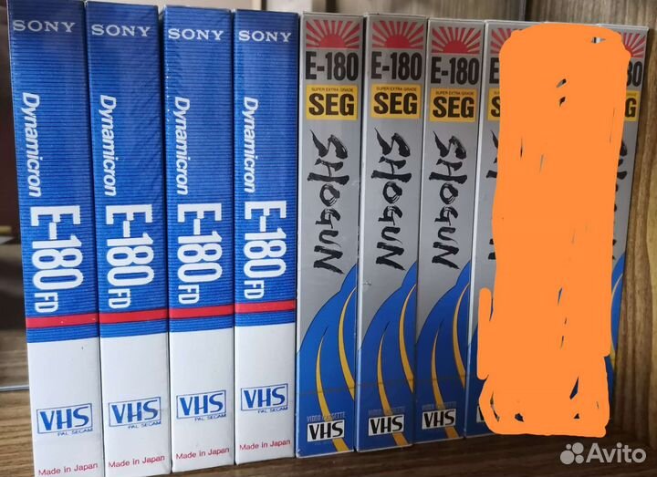 Кассеты vhs новые