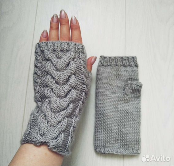 Митенки вязаные