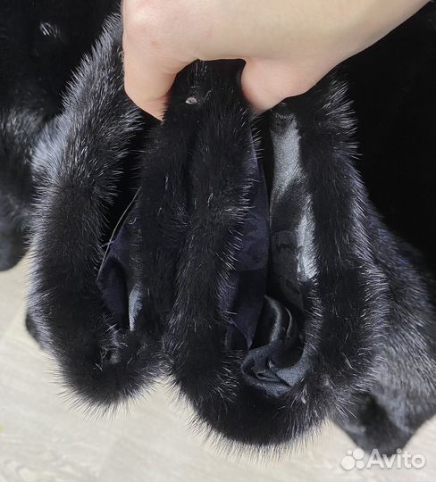 Шуба норковая новая 38 40 42 черная без капюшона