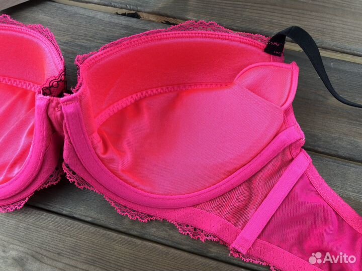 Бюстгалтер бра розовый кружево Англия