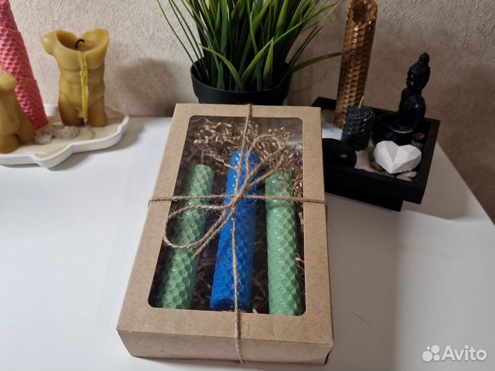 Подарочный Набор Свечей Ручной Работы