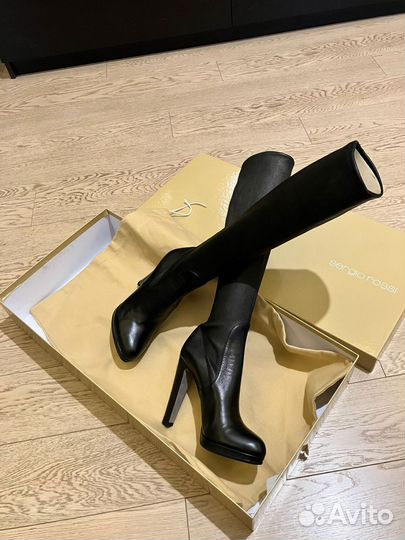 Сапоги женские натуральная кожа 37,5 размер