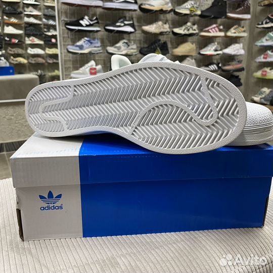 Кроссовки Superstar white black размер 44