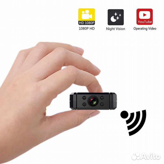 Мини камера профи Wi-Fi 128Гб 14 часов записи