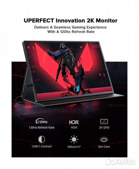 16 дюймов 2.5K 120Гц 10b портативный монитор новый