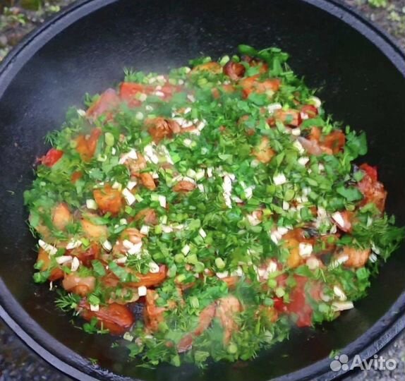 Казан чугунный 22 литрa