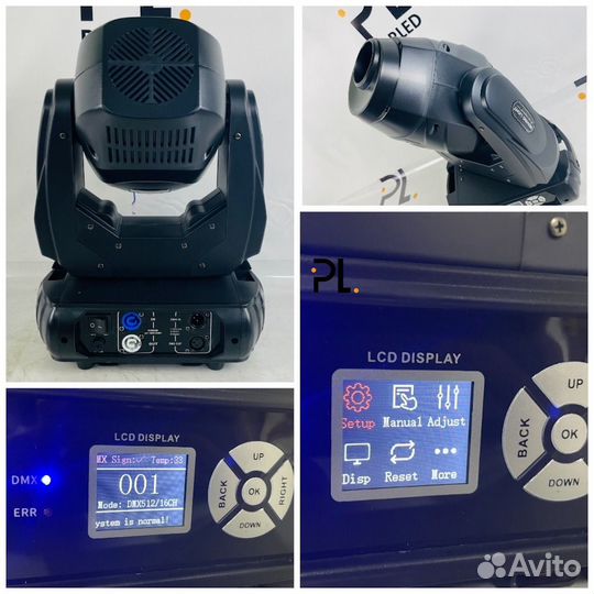 Вращающаяся голова Beam+Spot+Wash LED 230w