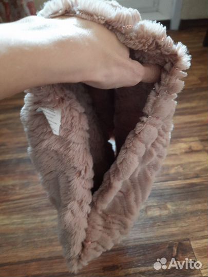 Шарф снуд из искусственного меха