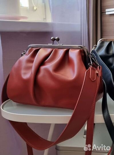 Сумка женская бордовая